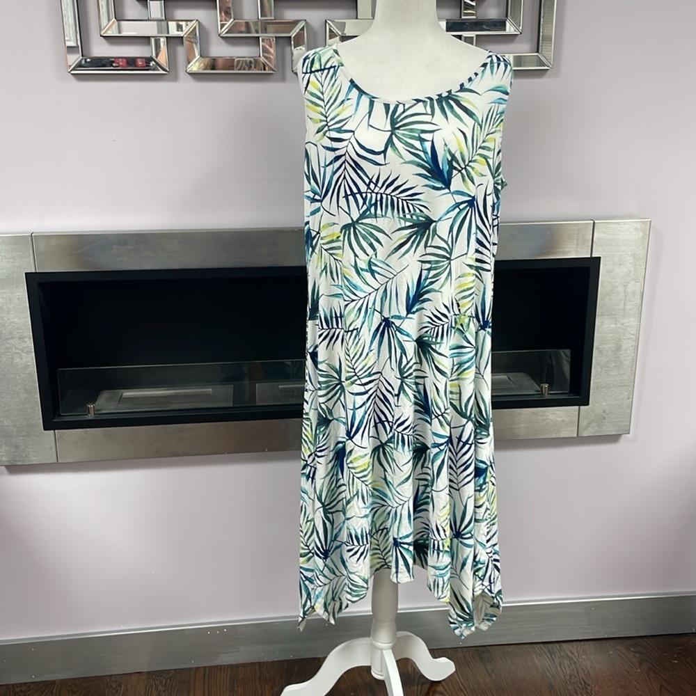 Sigrid Olsen long sleeveless dress size 1x - Picture 1 of 6